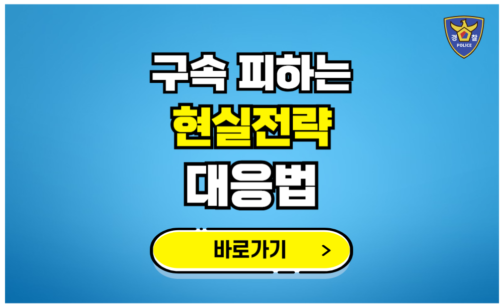 구속을 피하는 현실적인 대응전략 총정리
