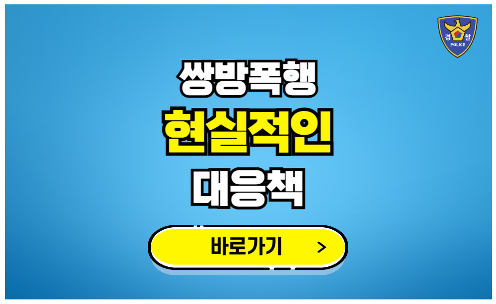 쌍방폭행 가장 현실적인 대응방법